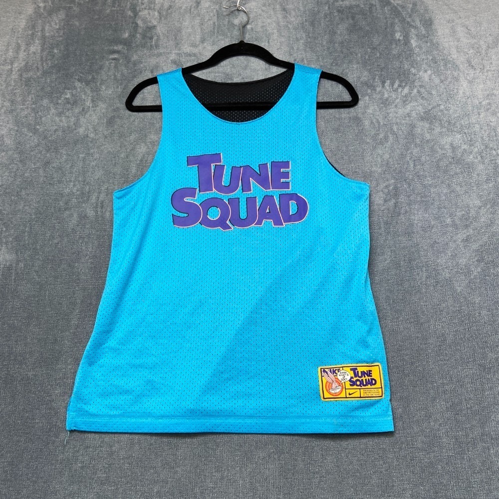 Nike Tune Squad Space Jam A New Legacy Top Blue Boys XL Blue Mesh Lined